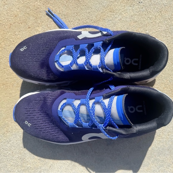 On Running Cloudstratus Blue and White Shoes - Picture 4 of 8